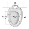 Ceramic Urea V Shape Toilet Lid Covers